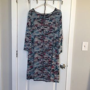 Soft colorful striped dress